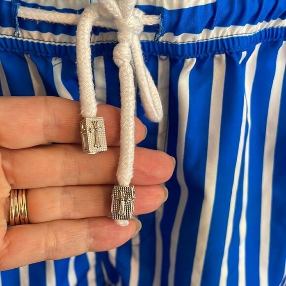 ChArmkpR blue & white striped swim trunks - Picture 2 of 8